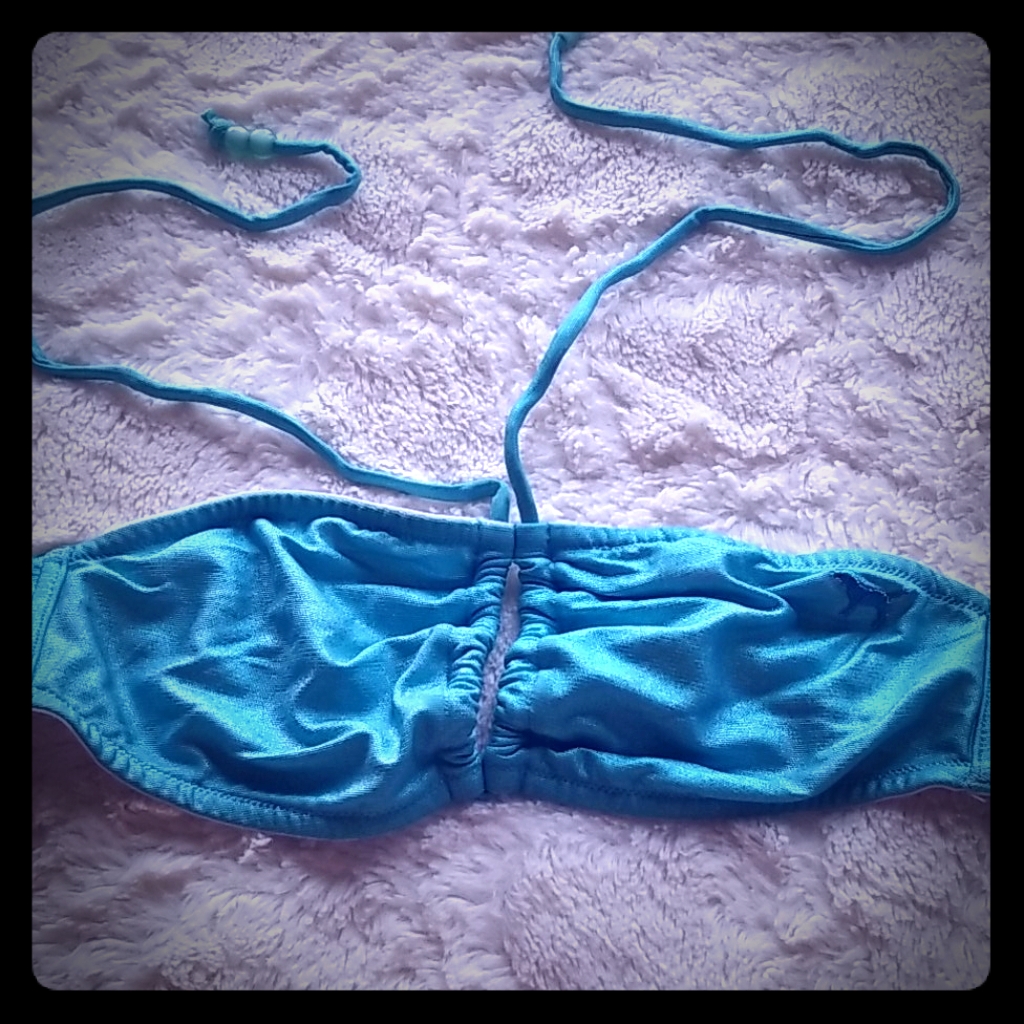 Victoria's Secret Pink Swim Top Bandeau Xs